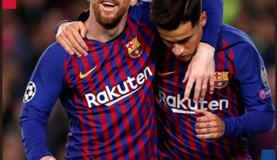 Con doblete de Messi, Barcelona aplastó al Lyon