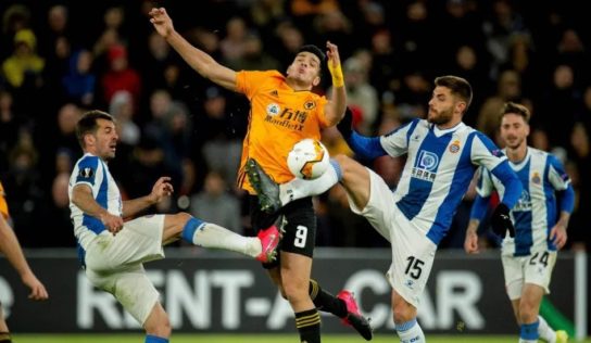 Los Wolves de Raúl Jiménez vencen al Espanyol en la Europa League