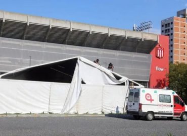 Construyen hospital de campaña en el estadio de La Plata