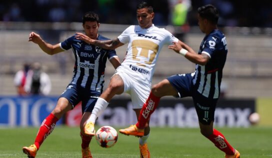 Pumas derrota a Monterrey y se coloca en el séptimo puesto de la tabla