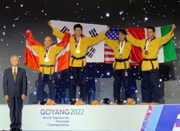 Taekwondoínes queretanos suben al podio en campeonato mundial