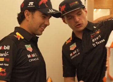 Red Bull hace baby shower a ‘Checo’ Pérez